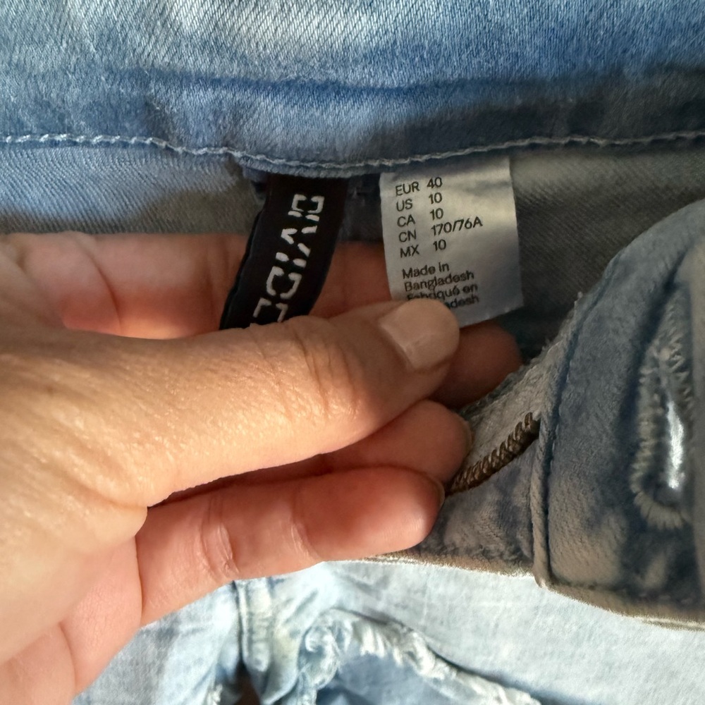 Divided Light Blue Jean Shorts - Picture 2 of 3